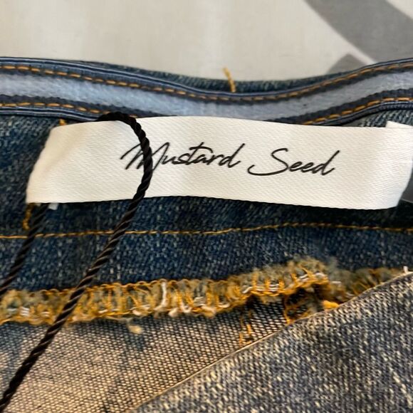 Mustard Seed Strapless Denim Midi Dress Medium Wash Denim S - Picture 5 of 9